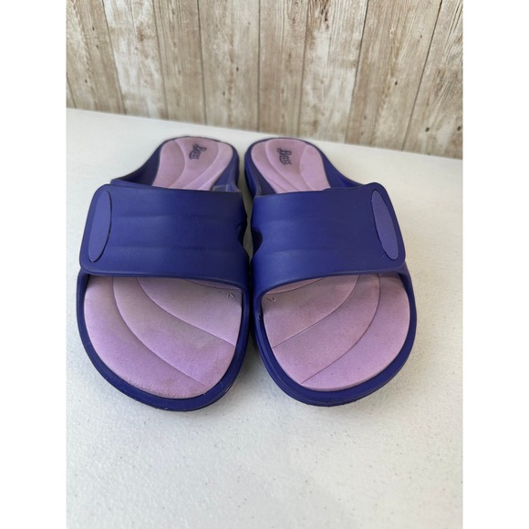 Bass Sandals Women’s Size 8 Purple Pink Comfort Summer Beach Slip On Water Proof - Picture 2 of 8